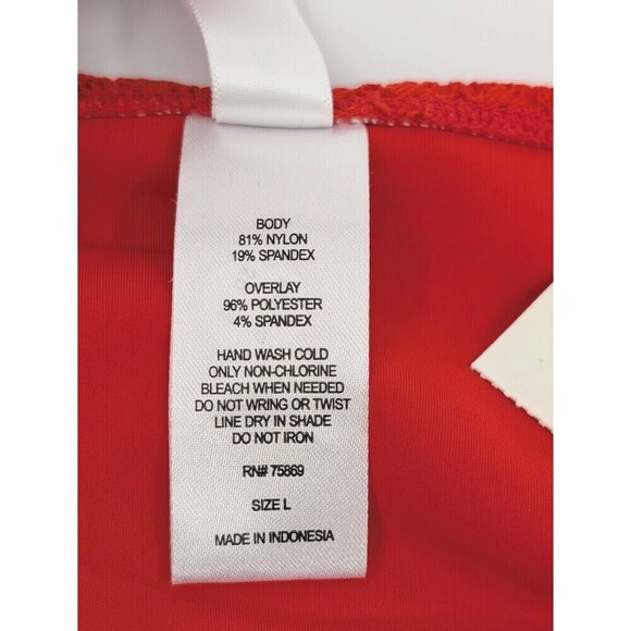 2 Women Bikini Bottom Large Red Green Sundazed Mermaid Ruffled Hula Honey Resort - Picture 9 of 13